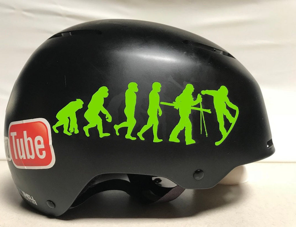 Lime Green Snowboard Evolution Sticker