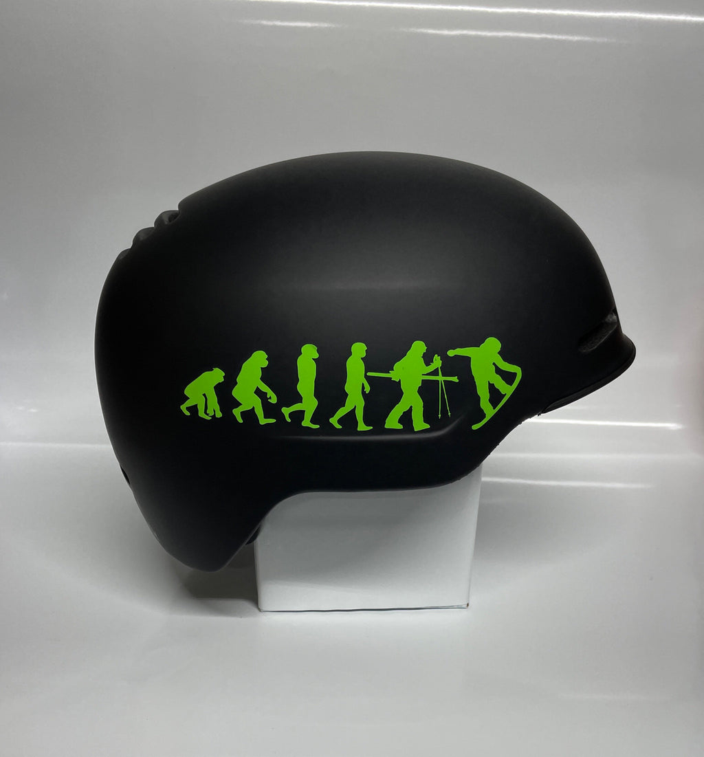 Lime Green Snowboard Evolution Sticker